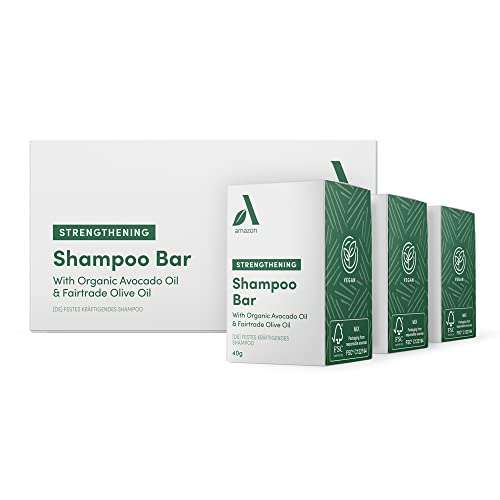 Amazon Aware Strengthening Shampoo Bar with Organic Avocado Oil and Fairtrade Olive Oil, 3 x 40g - £2.87 @ Amazon