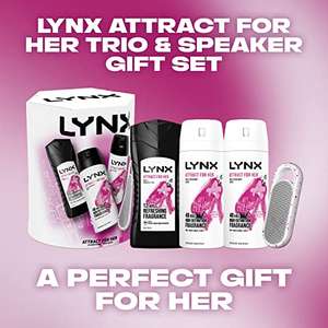 LYNX Attract for Her Trio & Speaker Gift Set 2 bodysprays & bodywash