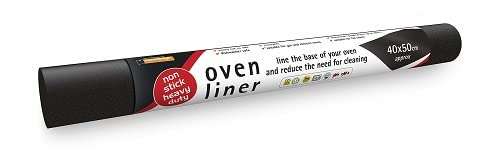 Non Stick Heavy Duty Oven Liner, Black, Suitable for Fan Assisted ovens - £2.75 @ Amazon