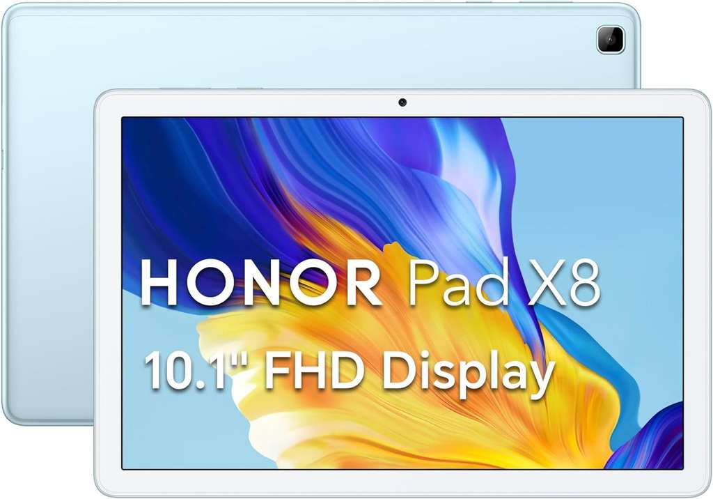 Tablet Honor Pad X8: Procesador Octa Core 2.0 GHz, Memoria RAM de 4 GB,  Almacenamiento de 64GB, Pantalla LED Multi-touch de 10.1, Wi-Fi,  Bluetooth, Android 10. Color Azul.