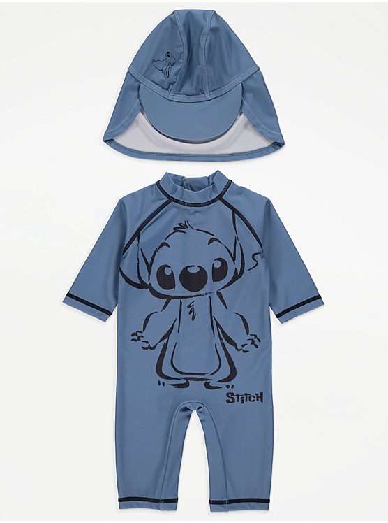 Baby’s Disney Lilo & Stitch Blue All In One Swimsuit and Keppi Hat (£2.70 with George Point redemption) + Free C&C