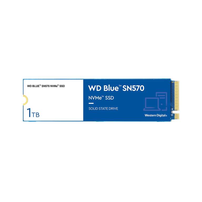 1TB - WD Blue SN570 PCIe Gen3 x4 NVMe v1.4 NVMe SSD - £37.80 SignUp - £ 35.70 Student / 2TB - £78.30 SignUp - £ 73.95 Student @ WD Shop