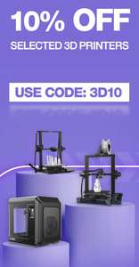 10% Off All New 3D Printers using discount code @ Box