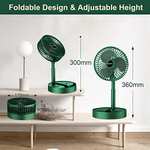 LETOUR Desk Fan, Portable Fan USB Rechargeable - £13.79 with voucher Sold by Letour9228 and Fulfilled by Amazon