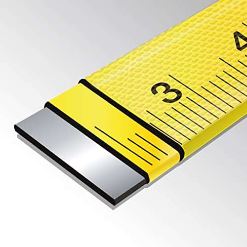Komelon 100EE 100 m/330 ft 13 mm Width Unigrip Fibreglass Tape, Yellow