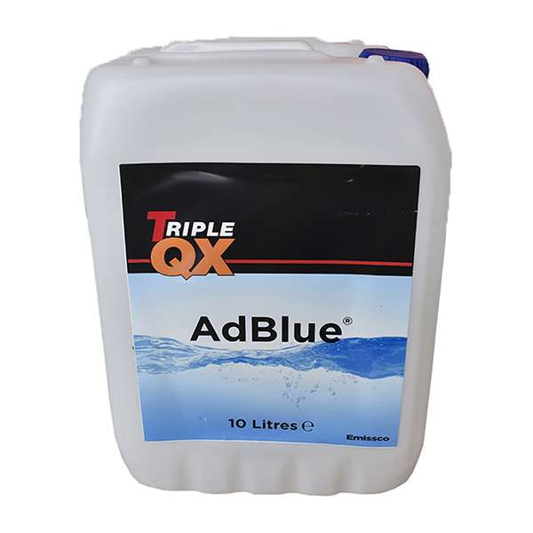 TRIPLE QX AdBlue 10Ltr Diesel Exhaust Fluid Fuel Additive + pouring spout - with code - Free Click & Collect