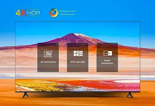 TCL 65P639K 65-inch 4K Smart TV, HDR, Ultra HD, Smart TV Powered by Android TV, Bezeless design