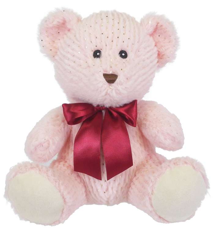 10inch Bear Soft Toy - Pink free c&c