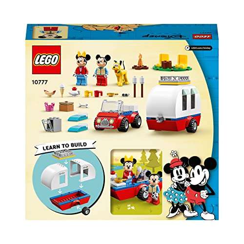 LEGO Disney 10777 Mickey Mouse and Minnie Mouse's Camping Trip with Camper Van, Car & Pluto Figure £13.49 @ Amazon