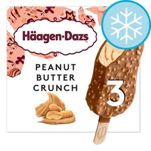 Haagen Dazs Peanut Butter Crunch Stickbar 3 pk 20p in Asda Dundee