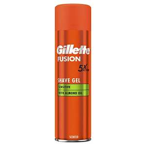Gillette Fusion5 Ultra Sensitive Shaving Gel for Men, 200 ml £1.80 each @ Amazon (minimum order quantity 2 - total £3.60)