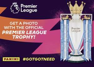 Take a photo with Premier League Trophy and grab some freebies in their giveaways - instore at selected Smyth toys (varies dates).