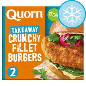 Quorn Vegan Crunchy Fillet Burgers 2 Pack 190G - Clubcard Price