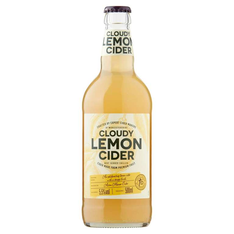 Taste The Difference 5.5% 500ml cloudy lemon cider for £1 at Sainsbury's