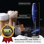 PowerLix Milk Frother Handheld Whisk with voucher - Ultra Clarity Cables