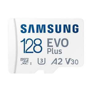 Samsung 128GB Evo Plus microSD card (SDXC) + SD Adapter - 130MB/s (2 for £18)
