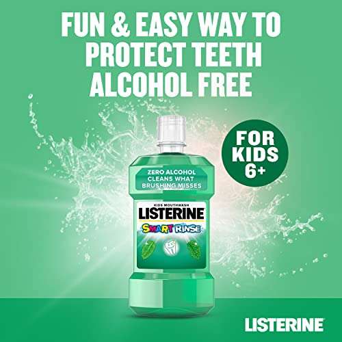 Listerine Smart Rinse Mild Mint Mouthwash 500 ml £3 (£2.25 sub & save) @ Amazon