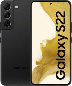 Samsung Galaxy S22 Phantom Black 128GB - Three Unlimited data, minutes and texts. £0 upfront, £25 p/m