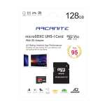 ARCANITE 128GB microSDXC Memory Card with Adapter - A2, UHS-I U3, V30, 4K, C10, Micro SD, Optimal read speeds up to 95 MB/s