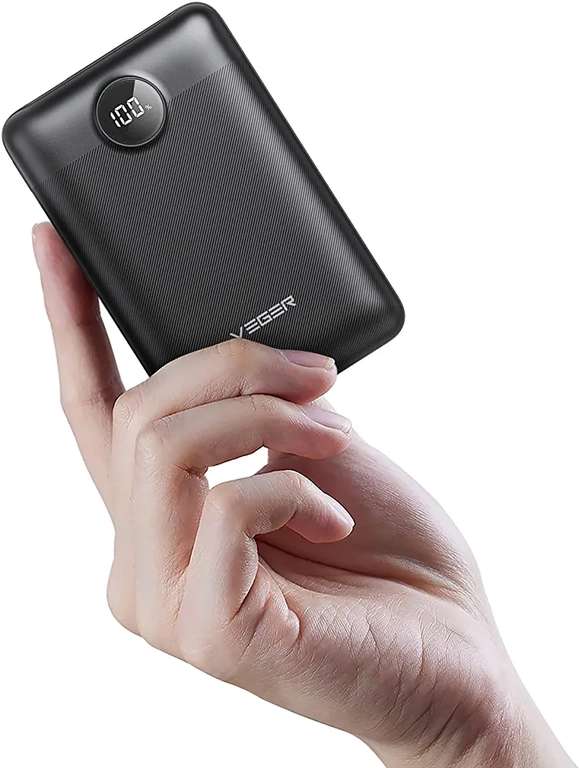 VEGER 20000mAh Power Bank,22.5W fast charging USB C Battery Pack with Type C Powerbank, QC 4.0 PD 3.0 - £19.49 with Voucher @ Amazon