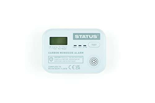 STATUS SDCMA3XAA1PB4 Carbon Monoxide Alarm + 3 x AA White Digital Batteries - £14.85 @ Amazon