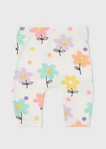 Baby Multicoloured Floral Print Leggings (99P C&C)