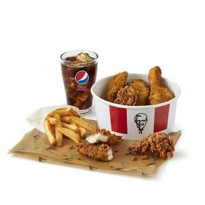 Mighty Bucket for One £5.49 / 3 Hot wings for £1.29 via app @ KFC