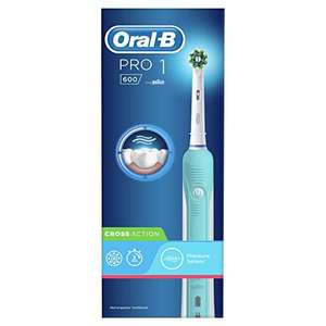 Oral-B Pro 1 Electric Toothbrush with Pressure Sensor, 1 Handle, 1 Cross Action Toothbrush Head - sold by Morrisons (£15 min spend)