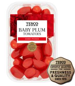 Tesco Baby Plum Tomatoes 325g 69p @ Tesco (with clubcard)