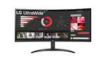 LG UltraWide 34WR50 34" UWQHD VA (3440x1440), 5ms GtG 100Hz, HDR 10, sRGB 99%, AMD FreeSync Curved Gaming Monitor
