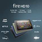 Certified Refurbished Amazon Fire HD 10 (2021 model) Tablet 10.1" 1080p Full HD 32 GB with Ads - Black / Blue / Purple