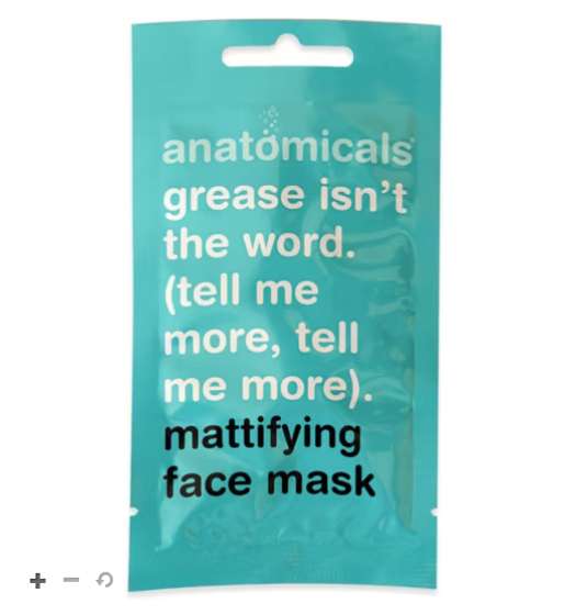 Anatomicals Grease Isn't The Word (tell me more, tell me more) Mattifying Face Mask 15ml + £1.50 C&C