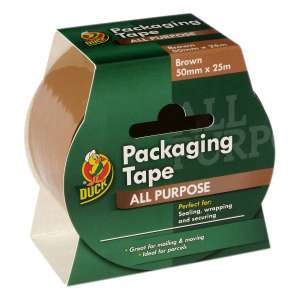 Duck Packaging Tape 50mm x 25m - £1.50 +£3.95 delivery @ Hobbycraft