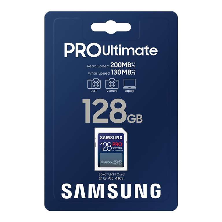Samsung PRO Ultimate SD Card 128gb
