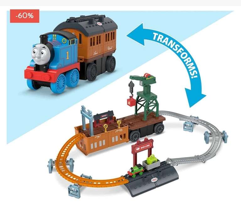 Thomas & Friends 2in1 Transforming Thomas Playset with code
