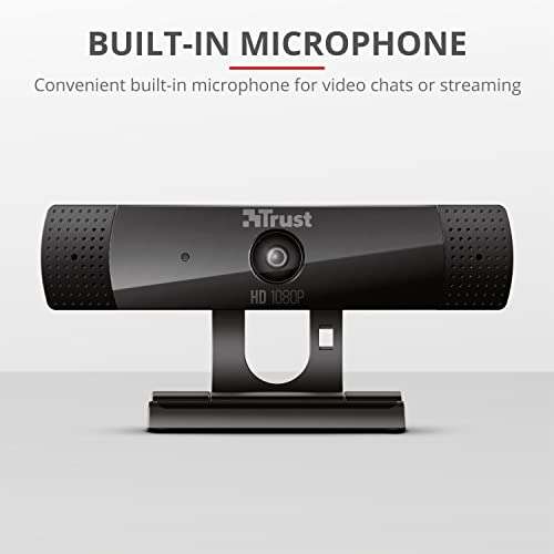 Trust Gaming GXT 1160 Vero Full HD Webcam with built-in microphone Black - £16.99 @ Amazon
