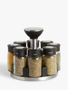 John Lewis & Partners Freestanding Filled Spice Rack Carousel, 8 Jar £10 + £2 Click & Collect @ John Lewis @ Partners