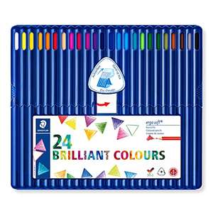 STAEDTLER 157 SB24 Ergosoft Triangular Colouring Pencils - Assorted Colours (Pack of 24) £13.19 @ Amazon