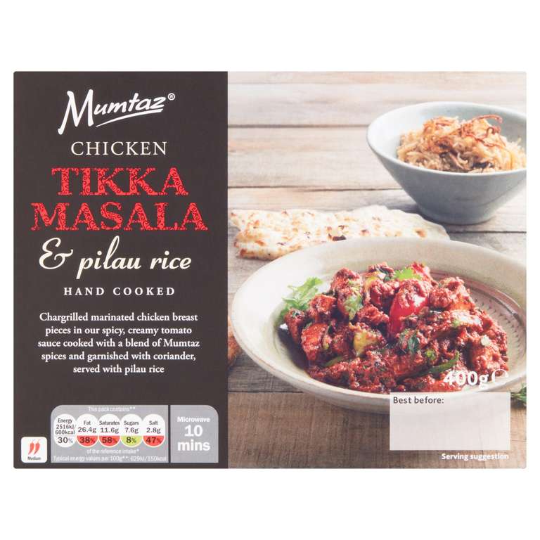 Mumtaz Chicken Tikka Masala & Jalfrezi - £2 @ Iceland