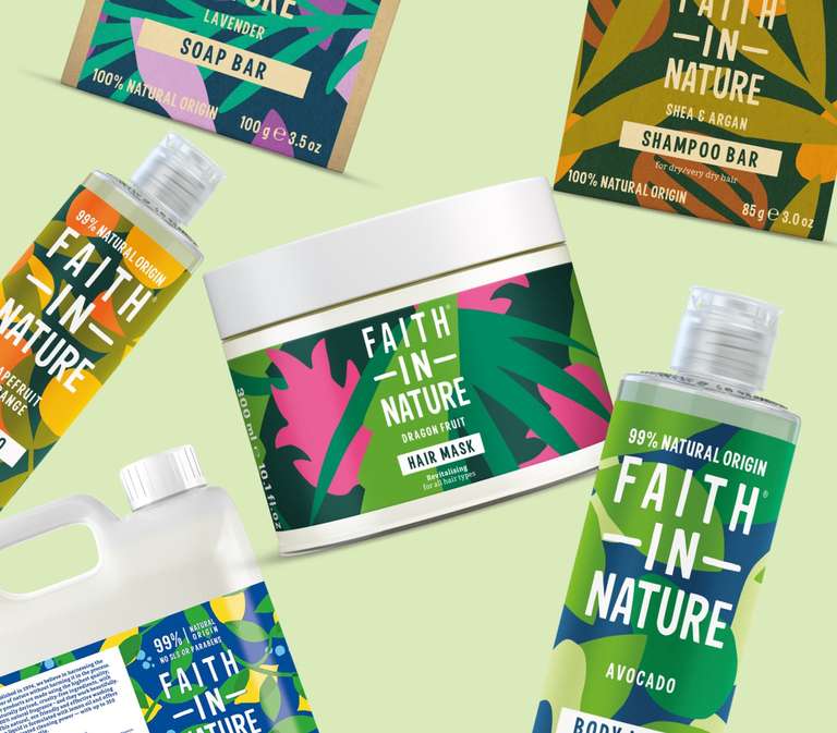 25% off 5 Litre Faith in Nature Refills £37.50 @ Faith in Nature