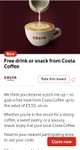 Free coffee or a snack from Costa via Vodafone VeryMe