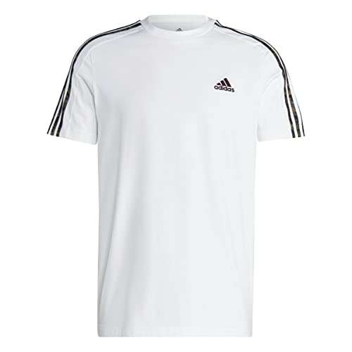 adidas Men's T-Shirt - White/Olive Strata - S-XXL (£8.10 with student prime)