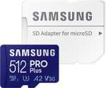 Samsung 512GB PRO Plus MicroSDXC 120MB/s £38.99 @ Amazon