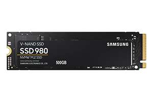 Samsung 980 500 GB PCIe 3.0 (up to 3.100 MB/s) NVMe M.2 Internal Solid State Drive (SSD) - £43.99 @ Amazon