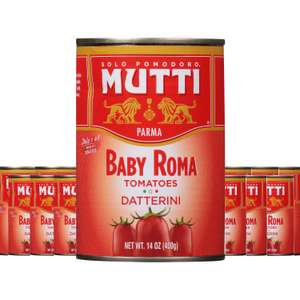 12 x Mutti, Baby Roma Tomatoes 400g - with voucher