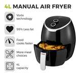 Tower Manual Air Fryer Oven , 4 Litre, Black - £55.30 sold & dispatched by Dawson's Department Store @ Amazon