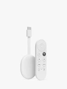 Google Chromecast (2022) with Google TV (HD) Streaming Entertainment & Voice Search Remote Control (£2.50 C&C)