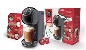 DOLCE GUSTO by De’Longhi Genio S Plus Starbucks Toffee Nut Bundle Coffee Machine - Grey - With Code