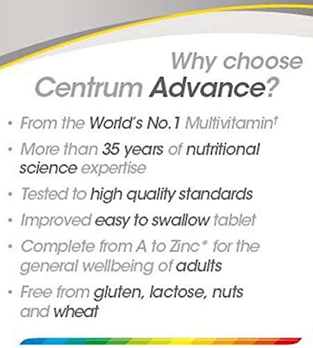 Centrum Advance Multivitamin & Mineral Tablets, Pack of 30 at checkout (£2.80/£2.40 Subscribe & Save) + 5% Off Voucher with 1st S&S