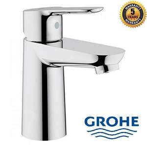 GROHE BauEdge Single Lever Mono Basin Mixer Tap Chrome/Flexi Hoses 5 Yr Warranty £36.72 Delivered (With Code) UK Mainland @ plumb2u/eBay